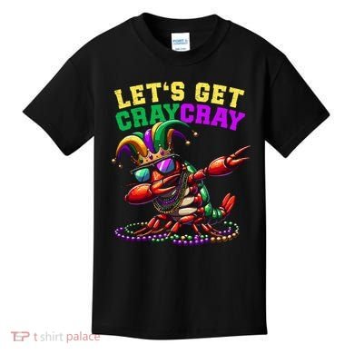 Dabbing Crawfish Costume Mardi Gras Kids T-Shirt