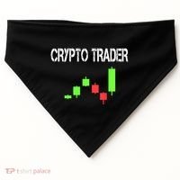 Daytrading Crypto Currency Candlestick For Traders USA-Made Doggie Bandana thumb 0