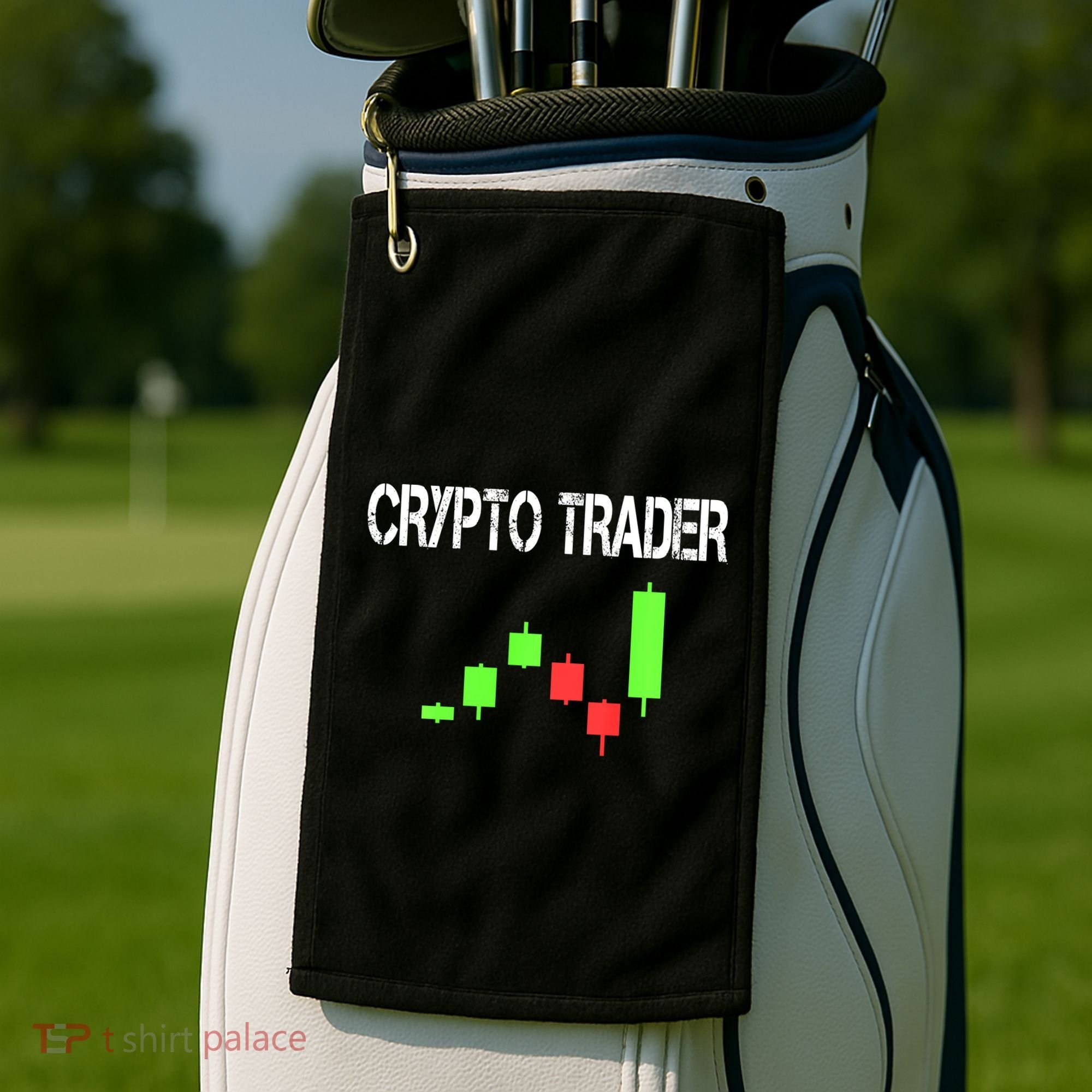 Daytrading Crypto Currency Candlestick For Traders Golf Towel