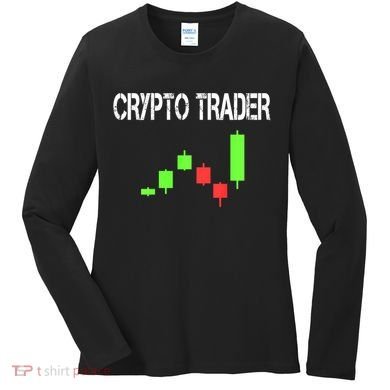 Daytrading Crypto Currency Candlestick For Traders Women's Long Sleeve Shirt