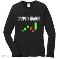 Daytrading Crypto Currency Candlestick For Traders Women's Long Sleeve Shirt thumb 0