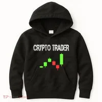 Daytrading Crypto Currency Candlestick For Traders Kids Hoodie thumb 0
