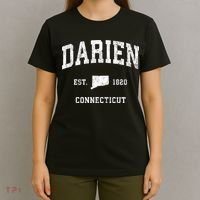 Darien Connecticut Ct Vintage Athletic Sports T-Shirt thumb 4