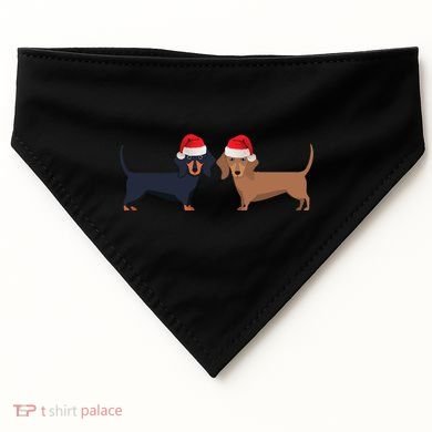 Dachshund Christmas Cool Gift USA-Made Doggie Bandana