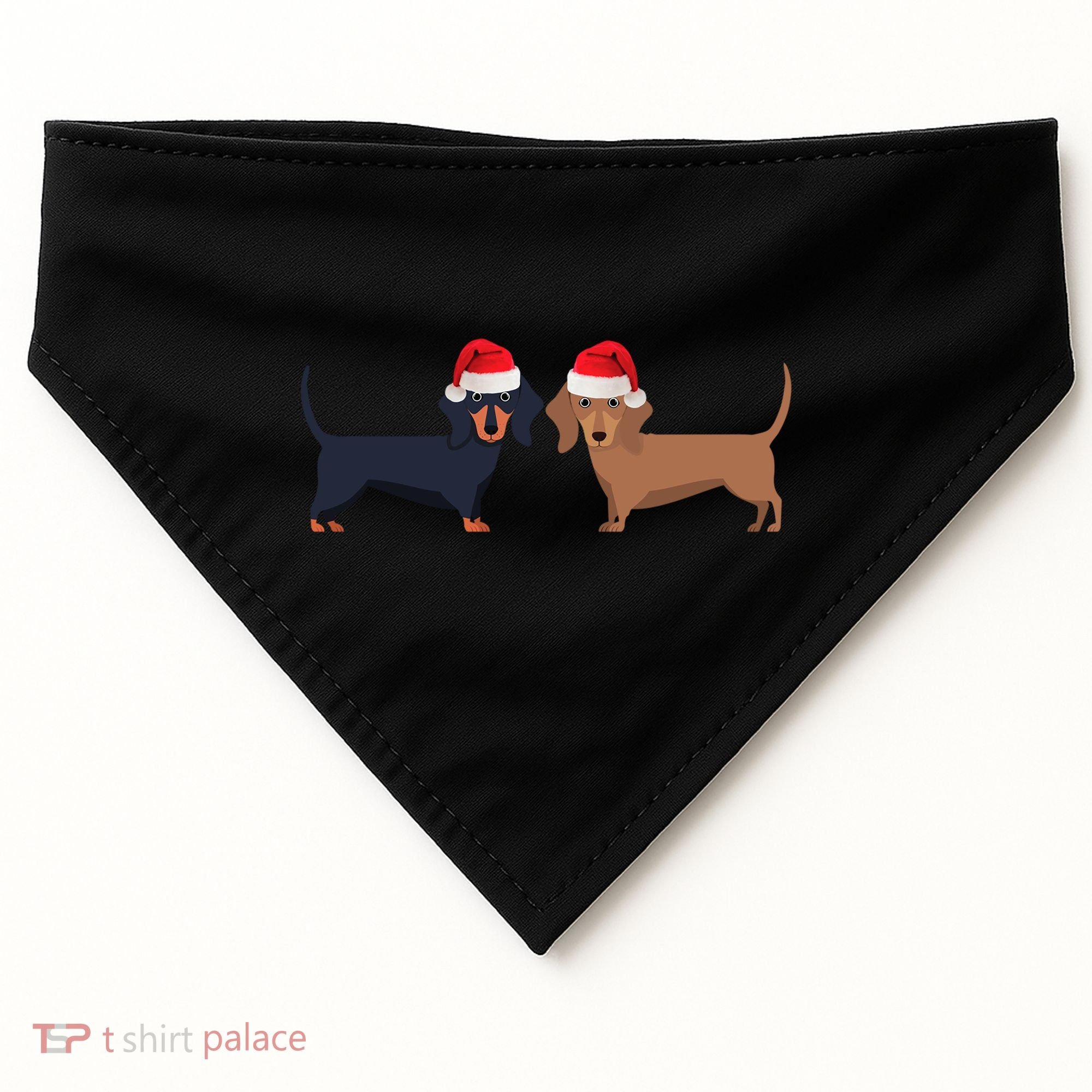 Dachshund Christmas Cool Gift USA-Made Doggie Bandana