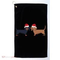 Dachshund Christmas Cool Gift Golf Towel thumb 0