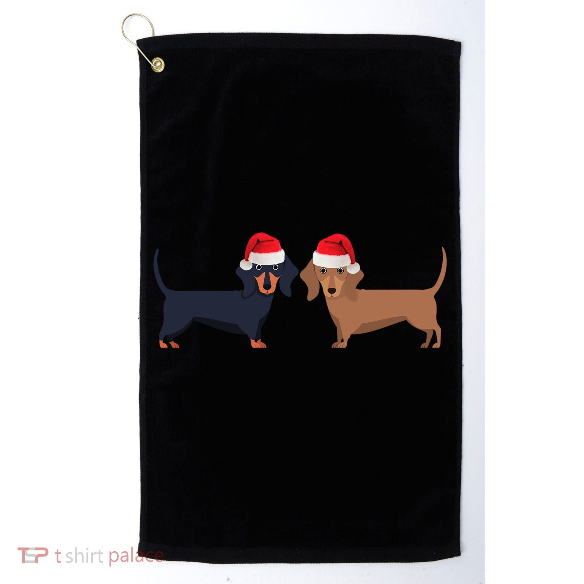 Dachshund Christmas Cool Gift Golf Towel