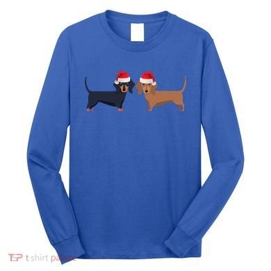 Dachshund Christmas Cool Gift Long Sleeve Shirt