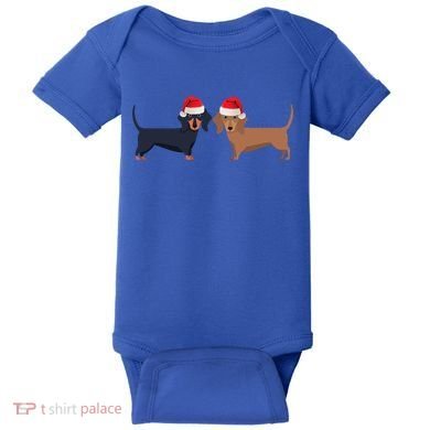 Dachshund Christmas Cool Gift Baby Bodysuit