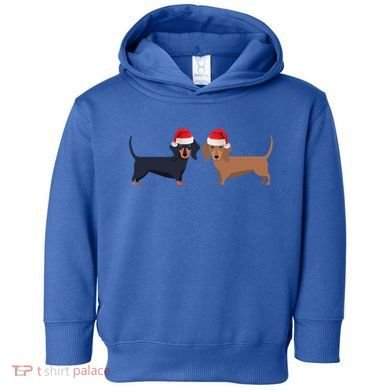 Dachshund Christmas Cool Gift Toddler Hoodie