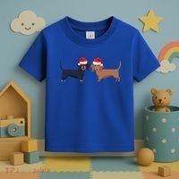 Dachshund Christmas Cool Gift Toddler T-Shirt thumb 3