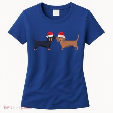 Dachshund Christmas Cool Gift Women's T-Shirt