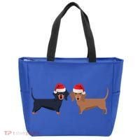 Dachshund Christmas Cool Gift Tote Bag thumb 0
