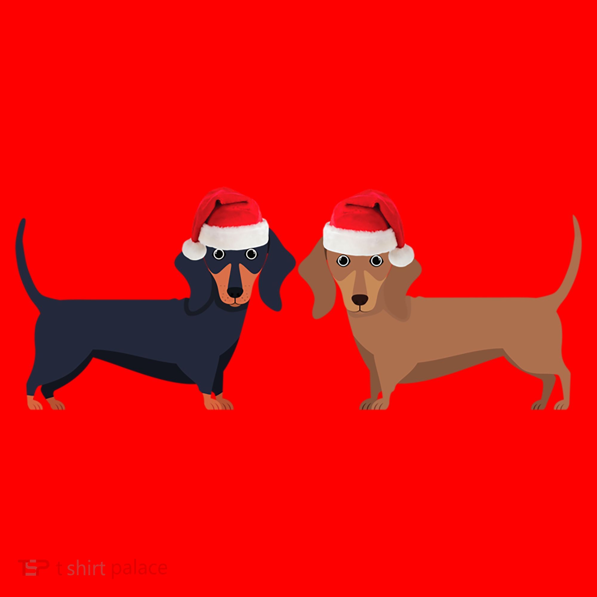 Dachshund Christmas Cool Gift Santa Hat