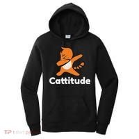 Dabbing Cat Cattitude Funny Attitude Dance Women's Hoodie thumb 0