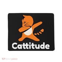 Dabbing Cat Cattitude Funny Attitude Dance Mousepad thumb 0