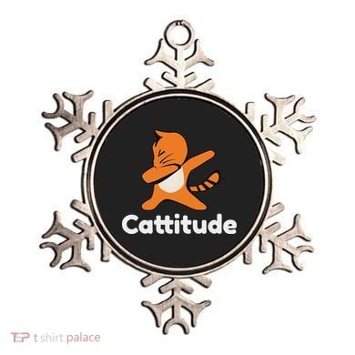 Dabbing Cat Cattitude Funny Attitude Dance Ornament