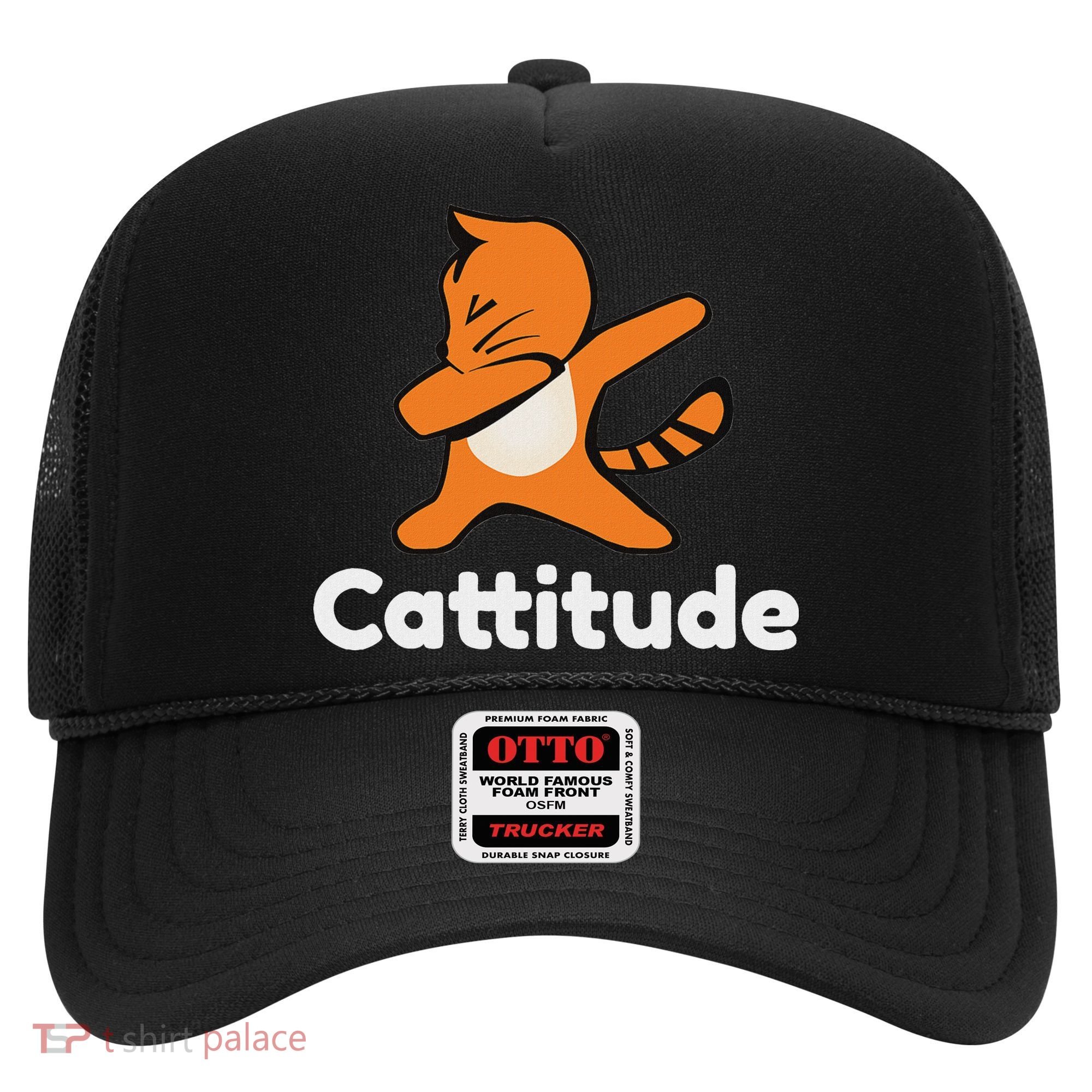 Dabbing Cat Cattitude Funny Attitude Dance Hat