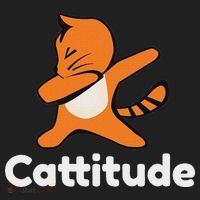 Dabbing Cat Cattitude Funny Attitude Dance Golf Towel thumb 3