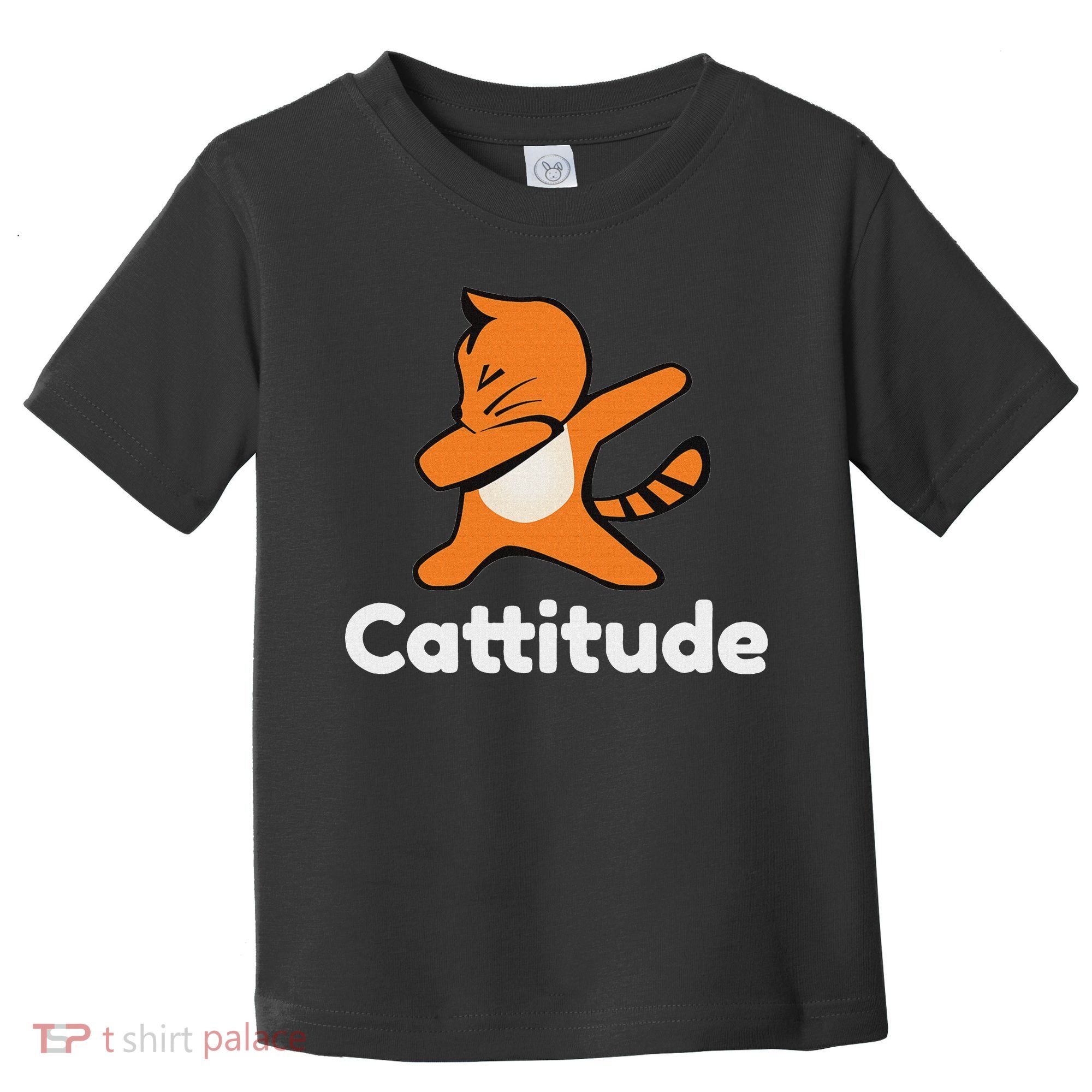 Dabbing Cat Cattitude Funny Attitude Dance Toddler T-Shirt