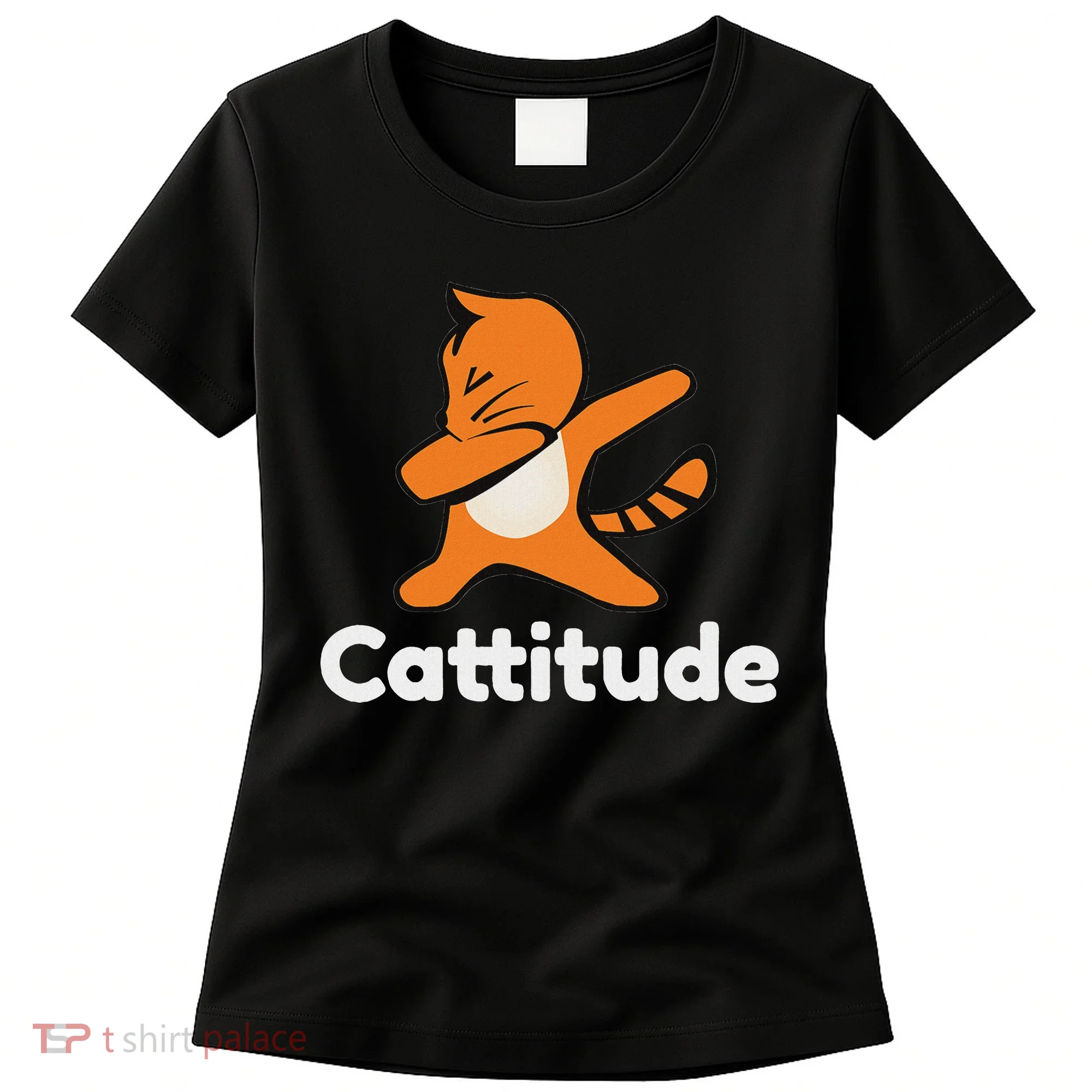 Dabbing Cat Cattitude Funny Attitude Dance Women's T-Shirt