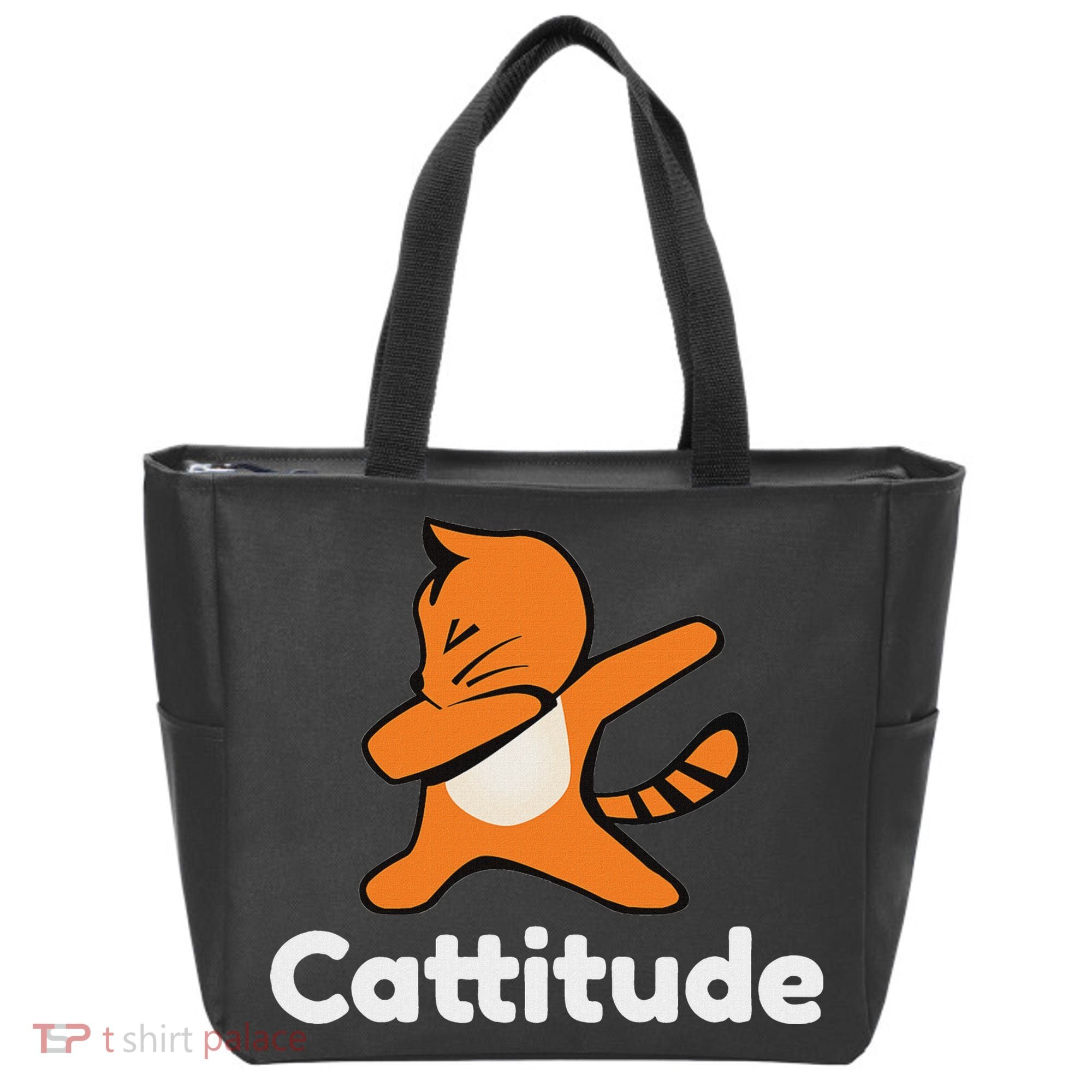 Dabbing Cat Cattitude Funny Attitude Dance Tote Bag