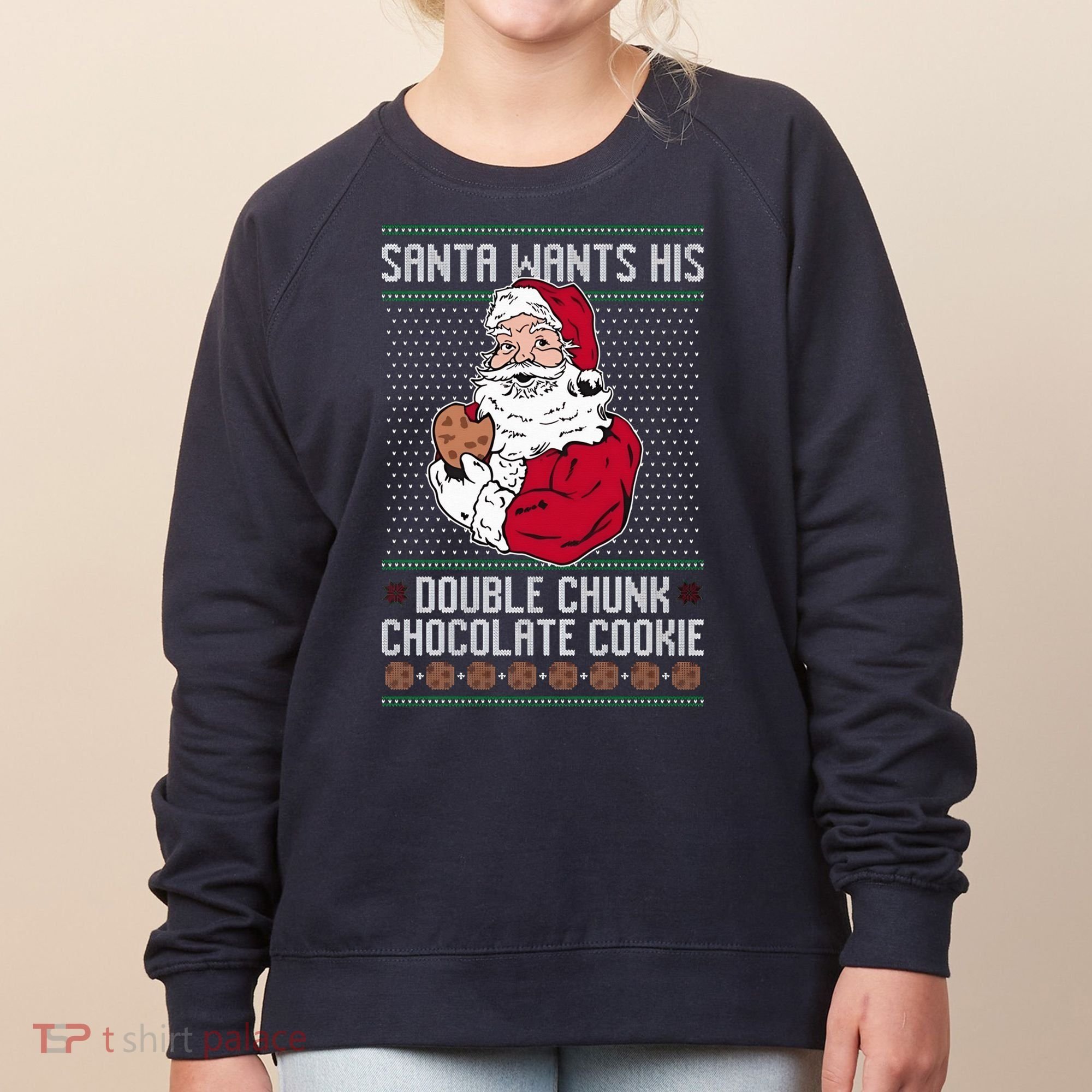 Double Chunk Chocolate Cookie Ugly Women's Sweatshirt