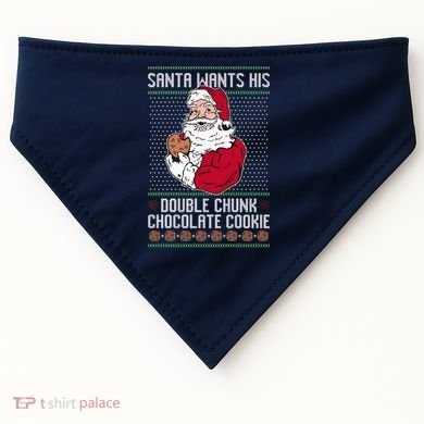 Double Chunk Chocolate Cookie Ugly USA-Made Doggie Bandana