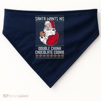 Double Chunk Chocolate Cookie Ugly USA-Made Doggie Bandana thumb 0