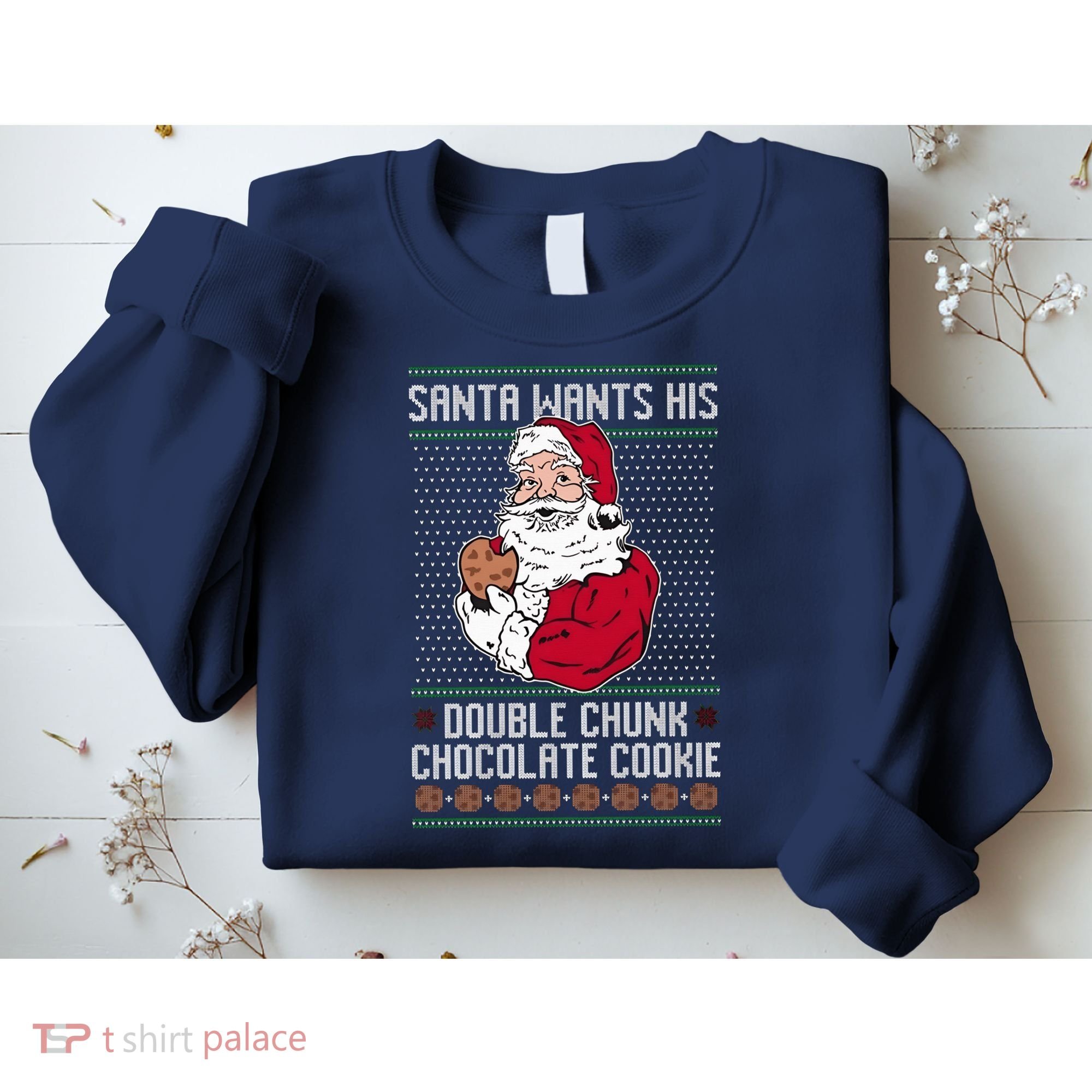 Double Chunk Chocolate Cookie Ugly Sweatshirt