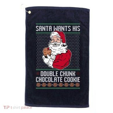 Double Chunk Chocolate Cookie Ugly Golf Towel