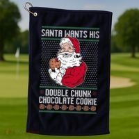 Double Chunk Chocolate Cookie Ugly Golf Towel thumb 1