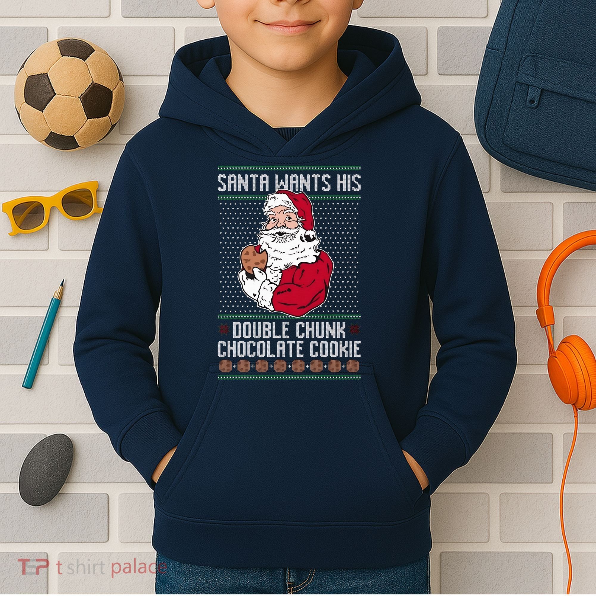 Double Chunk Chocolate Cookie Ugly Kids Hoodie