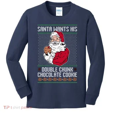 Double Chunk Chocolate Cookie Ugly Kids Long Sleeve Shirt