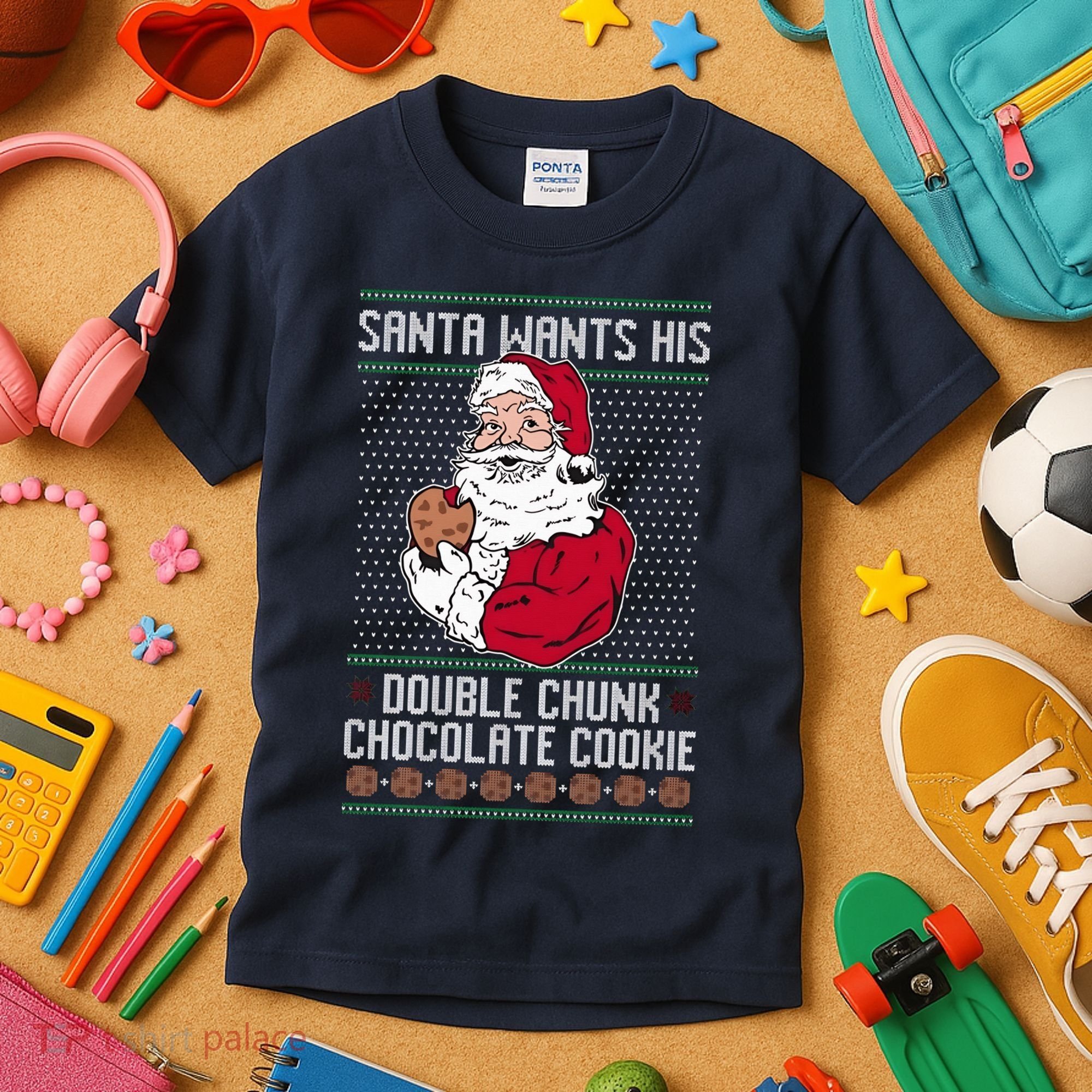 Double Chunk Chocolate Cookie Ugly Kids T-Shirt