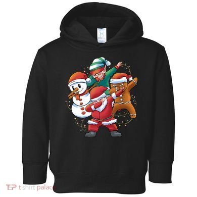Dabbing Christmas Characters Holiday Toddler Hoodie