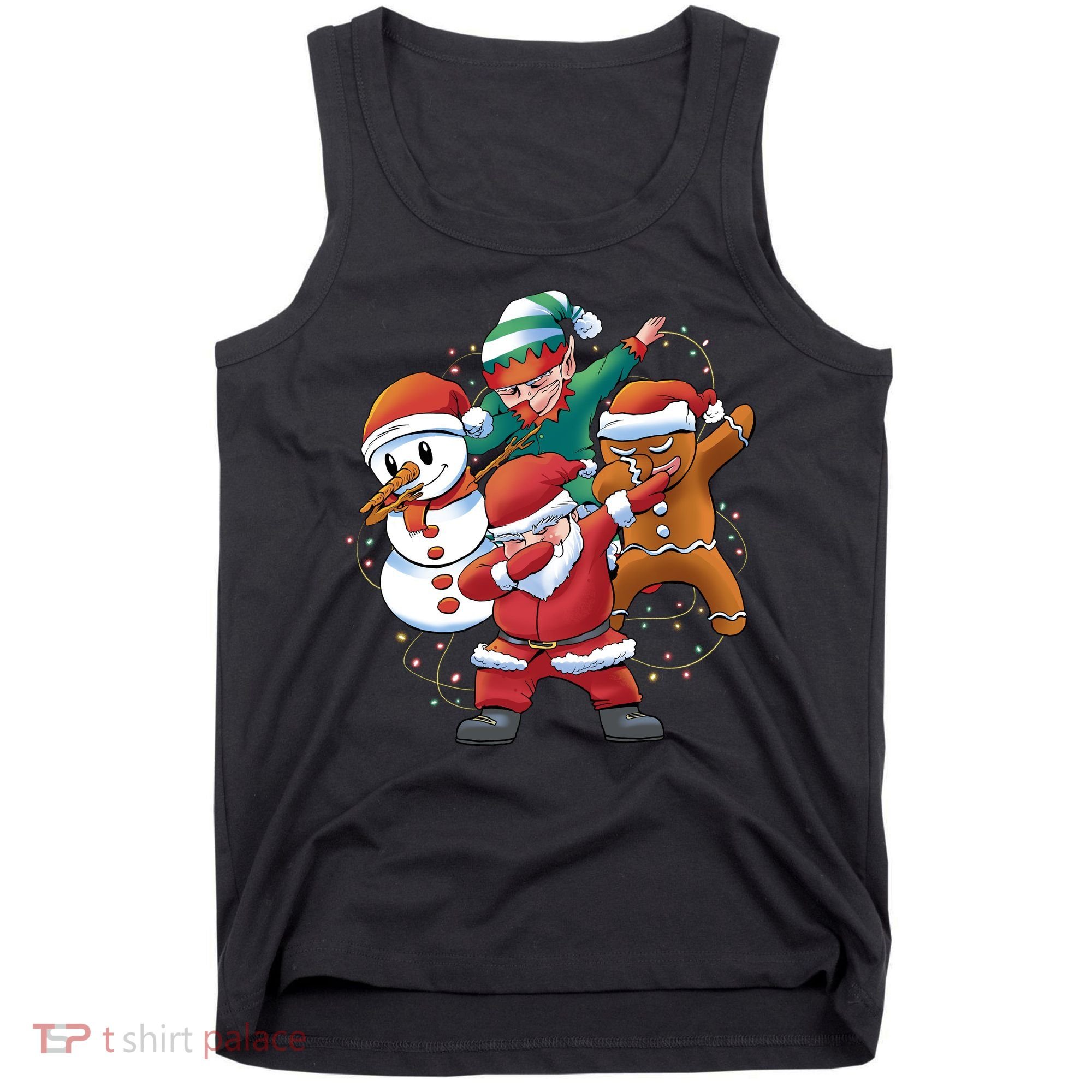 Dabbing Christmas Characters Holiday Tank Top