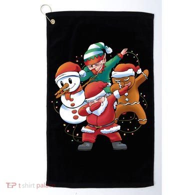 Dabbing Christmas Characters Holiday Golf Towel