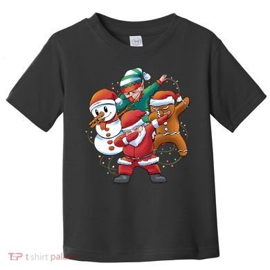 Dabbing Christmas Characters Holiday Toddler T-Shirt