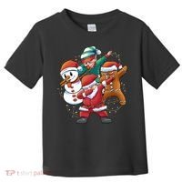 Dabbing Christmas Characters Holiday Toddler T-Shirt thumb 0