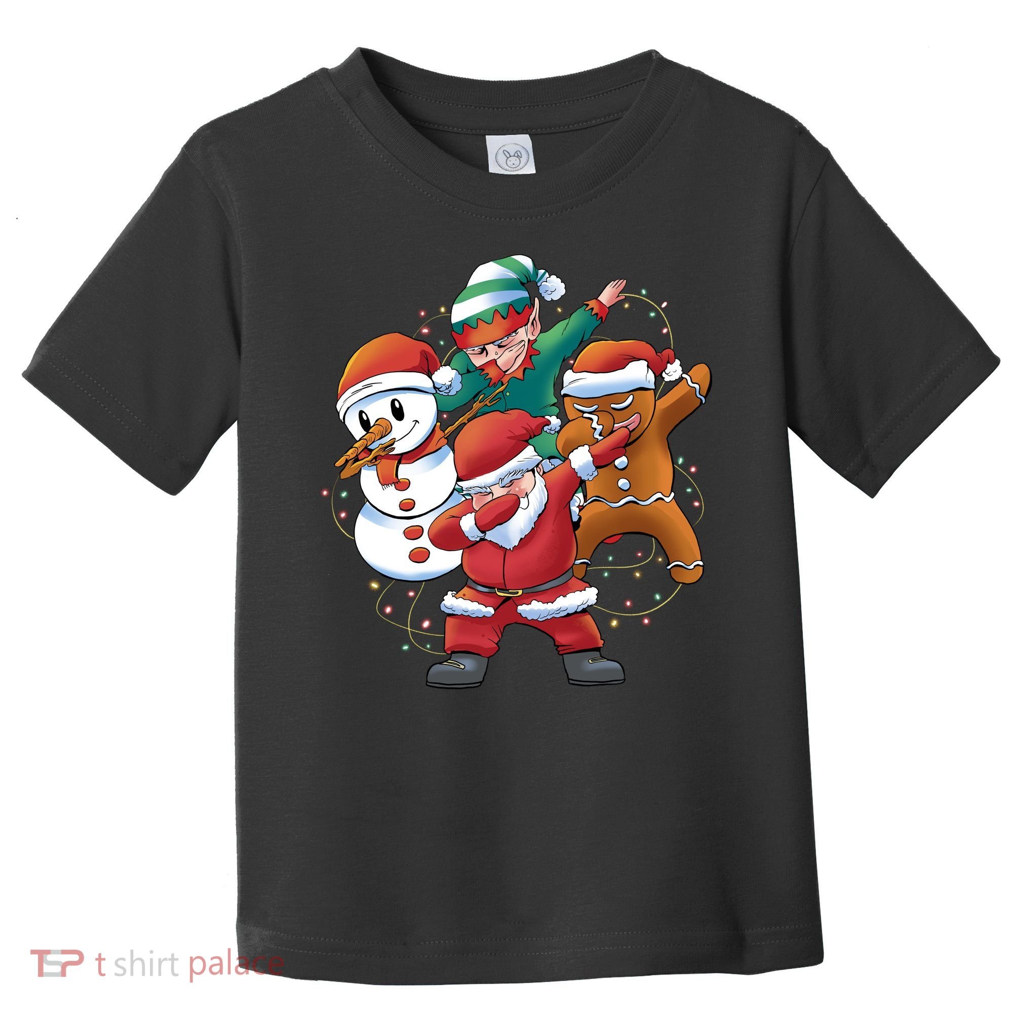 Dabbing Christmas Characters Holiday Toddler T-Shirt