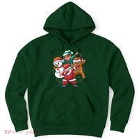 Dabbing Christmas Characters Holiday Hoodie thumb 0