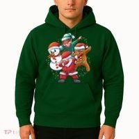 Dabbing Christmas Characters Holiday Hoodie thumb 2