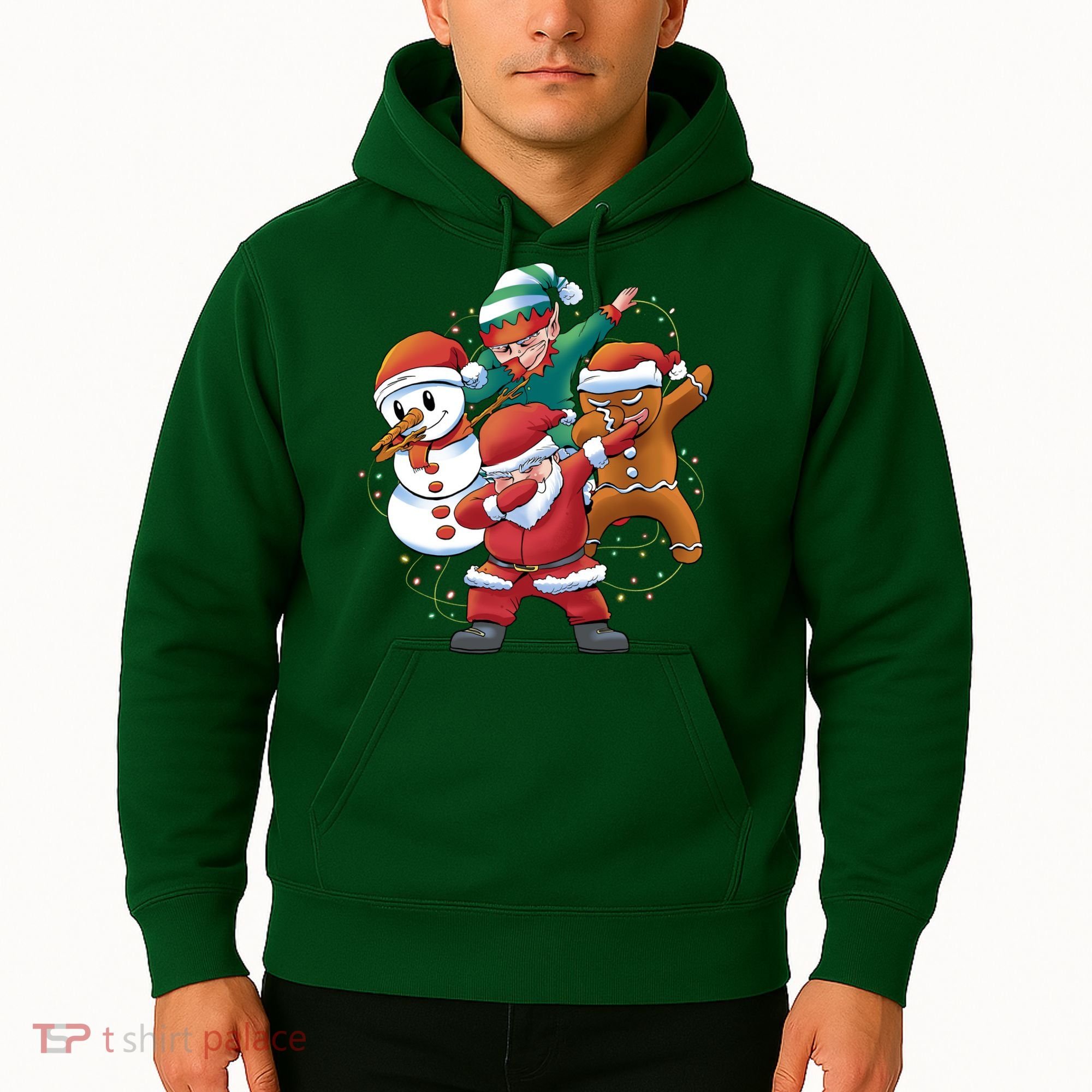 Dabbing Christmas Characters Holiday Hoodie