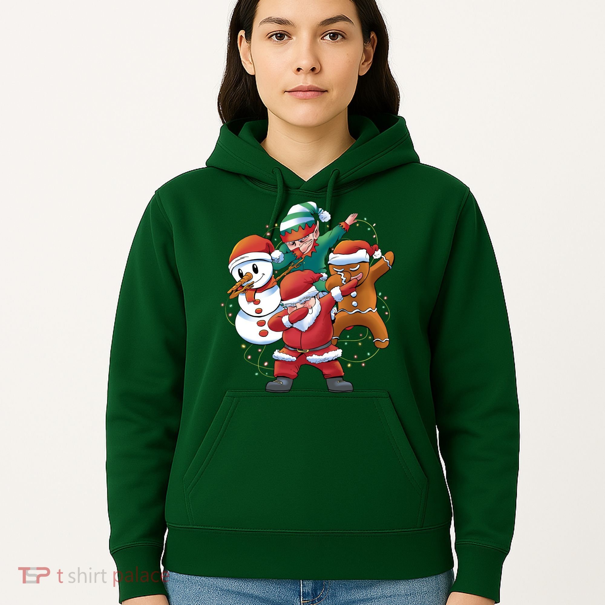 Dabbing Christmas Characters Holiday Hoodie