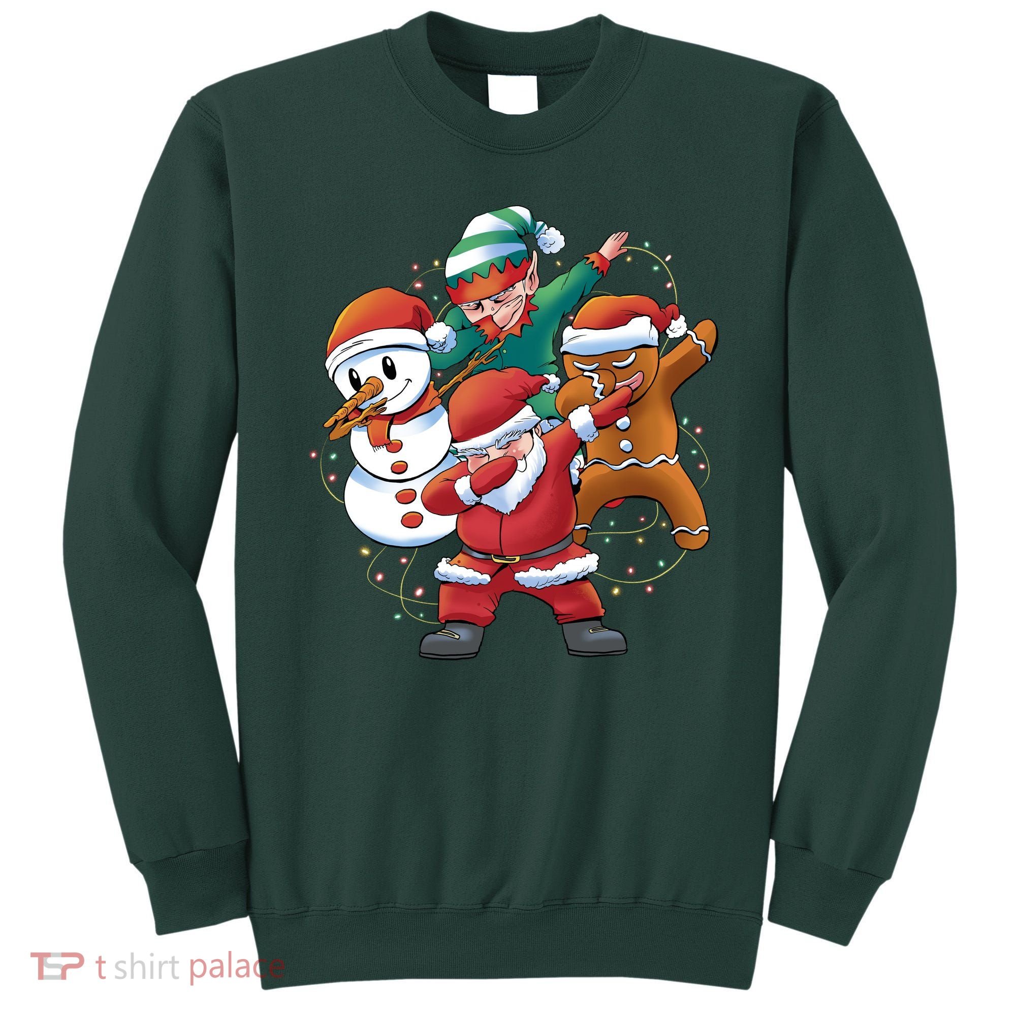 Dabbing Christmas Characters Holiday Sweatshirt