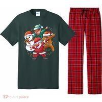 Dabbing Christmas Characters Holiday Pajama Set thumb 0