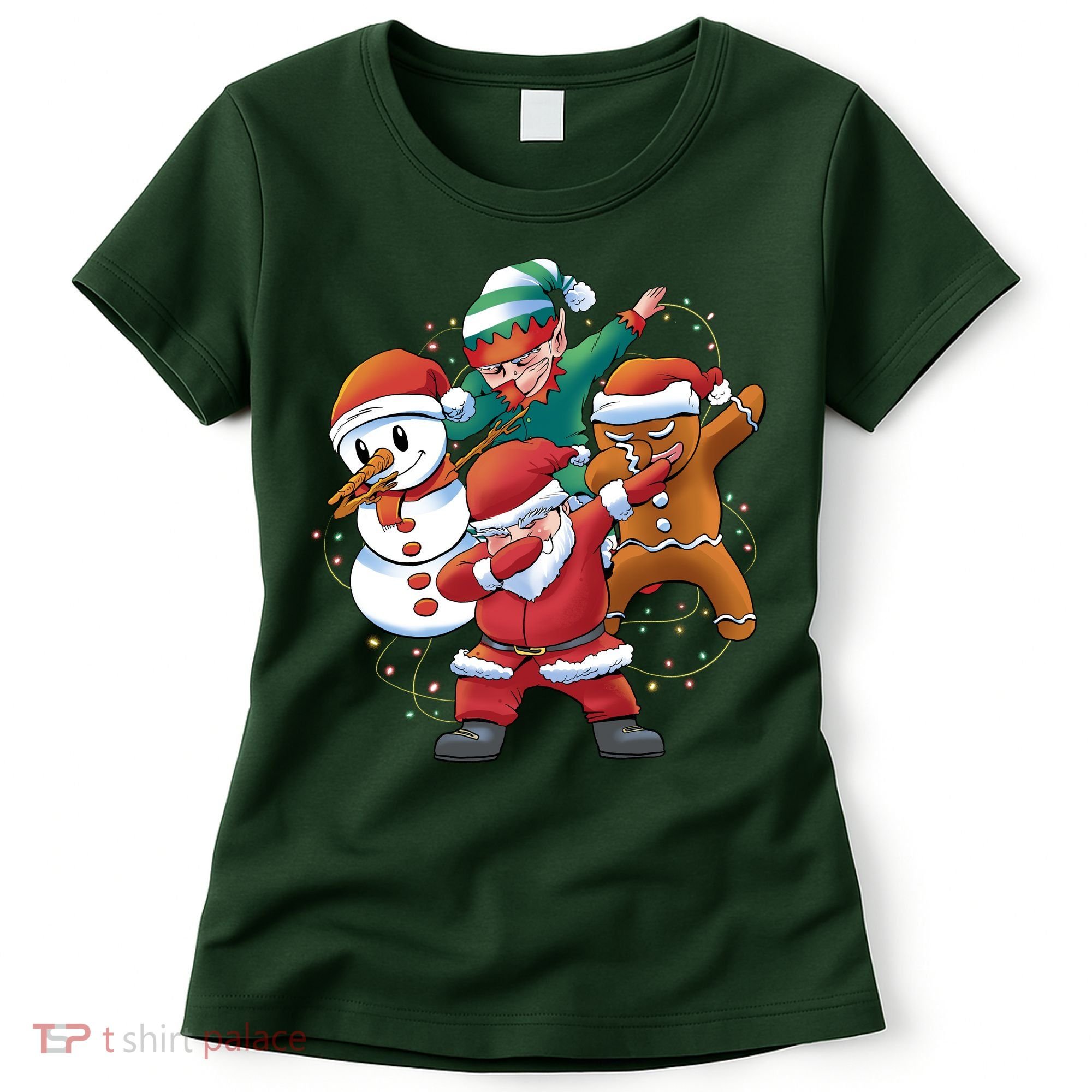Dabbing Christmas Characters Holiday Women's T-Shirt
