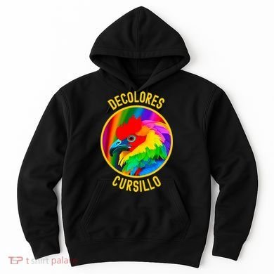 DeColores Cursillo Colorful Rooster With Rainbow Yellow Hoodie