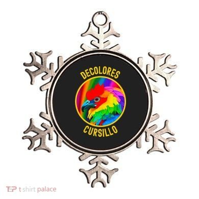 DeColores Cursillo Colorful Rooster With Rainbow Yellow Ornament